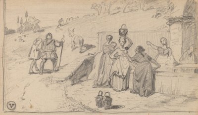 Ojciec i Syn, ok. 1859. autorstwa Elihu Vedder