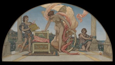 Zostań z nami bogini fortuny autorstwa Elihu Vedder