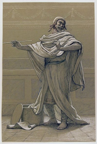 Grecki aktor z potężnym głosem autorstwa Elihu Vedder