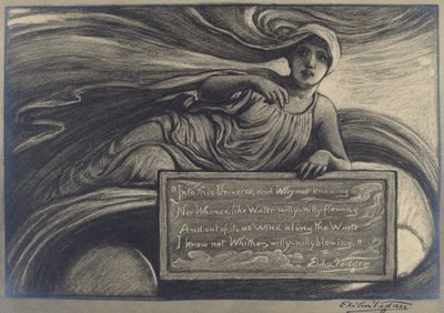 We Wszechświat, koniec XIX-początek XX wieku. autorstwa Elihu Vedder