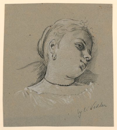 Włoska dziewczyna autorstwa Elihu Vedder
