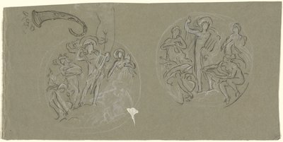 Arkusz opracowania dla Huntington Ceiling autorstwa Elihu Vedder