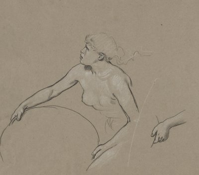 Studia dla Figury Wiosny autorstwa Elihu Vedder