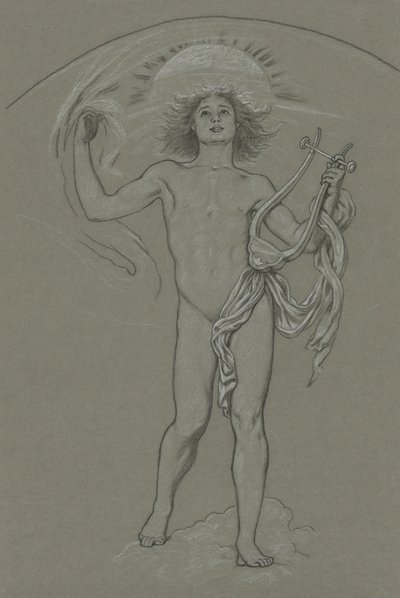 Studiuj dla Apolla autorstwa Elihu Vedder
