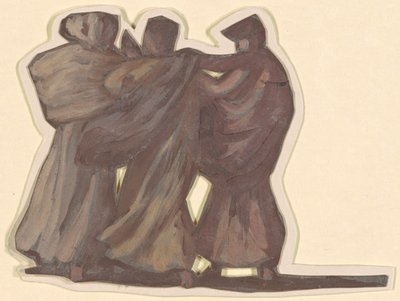 Studium dla greckich dziewcząt kąpiących się, c. 1872. autorstwa Elihu Vedder
