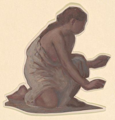 Studium dla greckich dziewcząt kąpiących się, c. 1872. autorstwa Elihu Vedder