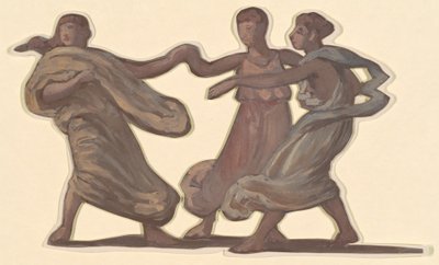 Studium dla greckich dziewcząt kąpiących się, c. 1872. autorstwa Elihu Vedder