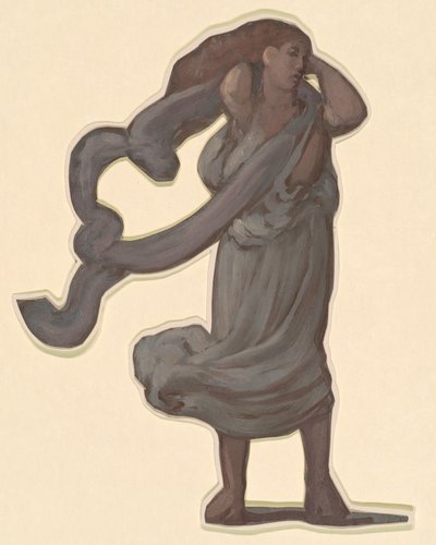 Studium dla greckich dziewcząt kąpiących się, c. 1872. autorstwa Elihu Vedder