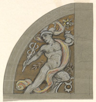 Studiuj dla Merkurego autorstwa Elihu Vedder
