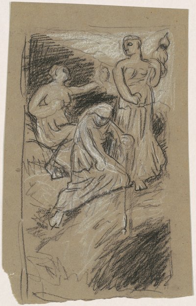 Study for The Fates Gathering in the Stars, 1884-1887. autorstwa Elihu Vedder