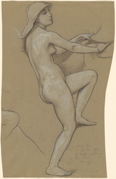 Studium do The Fates Gathering in the Stars, c. 1884-1887. autorstwa Elihu Vedder