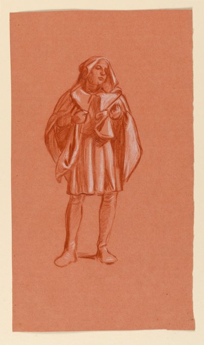 Studium do "Procesji Ślubnej" autorstwa Elihu Vedder
