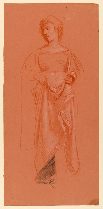 Studium do "Procesji Ślubnej" autorstwa Elihu Vedder