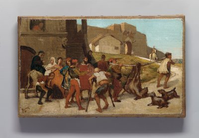 Die Fabel vom Müller, seinem Sohn und dem Esel Nr. 6 autorstwa Elihu Vedder