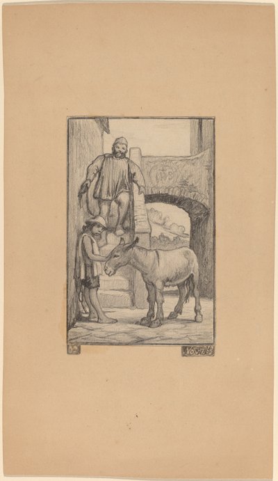 Syn i Osioł autorstwa Elihu Vedder