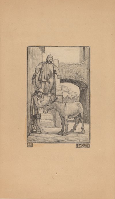 Syn i osioł, 1863. autorstwa Elihu Vedder