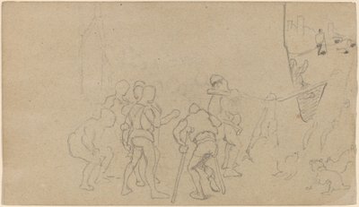 Scena wiejska, ok. 1859. autorstwa Elihu Vedder