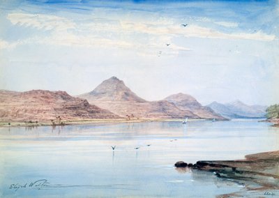 Nad Nilem, Gebel el Mody, Nubia, 1861 autorstwa Elijah Walton