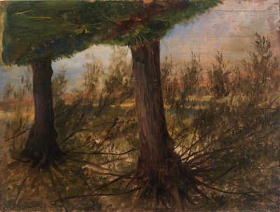 Drzewa obok strumienia autorstwa Eliphalet Fraser Andrews