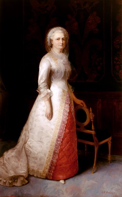 Martha Dandridge Custis Washington (pani George Washington) autorstwa Eliphalet Frazer Andrews