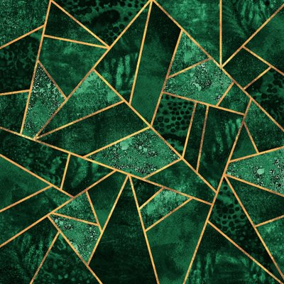 Szmaragdowo-złota geometria autorstwa Elisabeth Fredriksson
