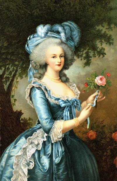 Portret królowej Marii Antoniny (1755-1793) autorstwa Elisabeth Louise (after) Vigee-Lebrun