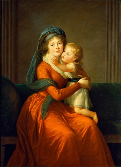 Portret księżniczki Aleksandry Golicyny i jej syna Piotra autorstwa Élisabeth Louise Vigée Le Brun