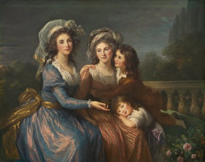 Markiza de Pezay i markiza de Rougé z synami Alexisem i Adrienem autorstwa Élisabeth Louise Vigée Le Brun