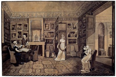 Salon w Domu Bariatinsky w Altona, 1807. autorstwa Elisabeth Louise Vigee Lebrun
