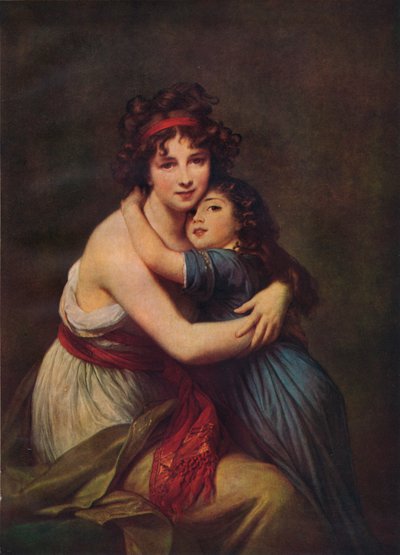 Madame Vigee Lebrun i jej córka Jeanne Lucie Louise, 1789, 1938 autorstwa Elisabeth Louise Vigee Lebrun