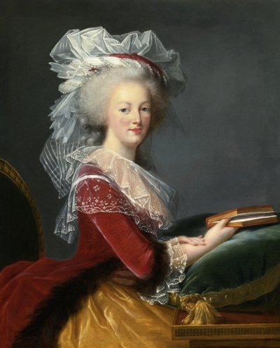 Maria Antonina z książką. autorstwa Elisabeth Louise Vigee Lebrun