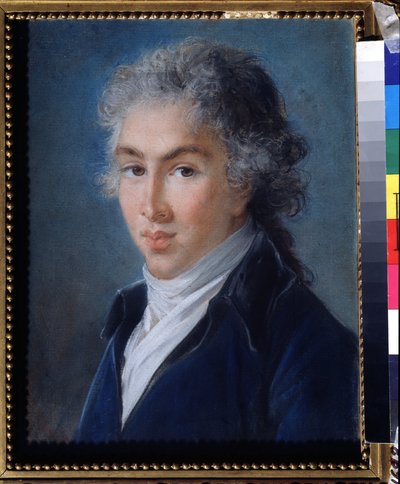 Portret księcia Iwana Bariatinskiego (1772-1825) (Portret księcia Iwana Bariatynskiego). Rysunek Marie Louise Elisabeth Vigee Lebrun (1755-1842). Pastel na papierze, 49 x 40 cm. XVIII-wieczna sztuka francuska. Muzeum Sztuk Pięknych im. Puszkina w Moskwie. autorstwa Elisabeth Louise Vigee Lebrun