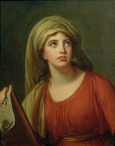 Portret Emmy Hart (ok.1765-1815) później Lady Hamilton, jako Sybilli, ok.1792 autorstwa Elisabeth Louise Vigee Lebrun