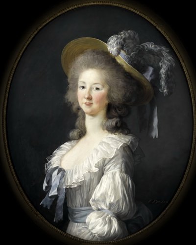 Portret Marii Louise z Sabaudii 1749-1792, księżnej Lamballe autorstwa Elisabeth Louise Vigee Lebrun