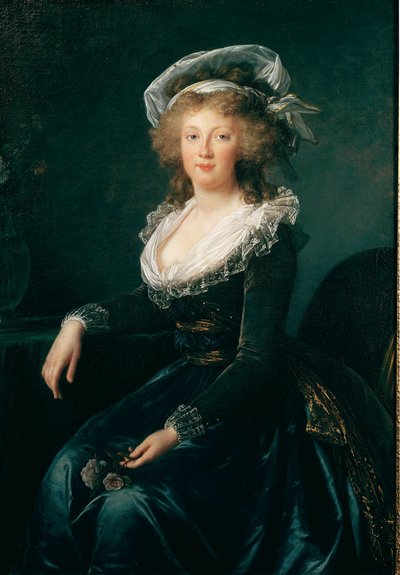Portret Marii Teresy z Burbon Neapol, królowej Neapolu i Sycylii (1772-1807), a następnie żony Franciszka II z Austrii Obraz Elisabeth Vigee Lebrun (1755-1842) 1790 Neapol, museo di Capodimonte - Księżniczka Maria Teresa (1755-1793) (później cesarzowa A autorstwa Elisabeth Louise Vigee Lebrun