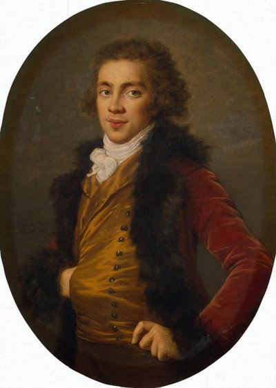 Portret księcia Grigorija Aleksandrowicza Stroganowa 1770-1857, 1793 autorstwa Elisabeth Louise Vigee Lebrun