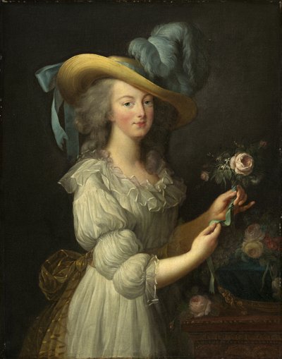 Portret królowej Marii Antoniny Francji 1755-1793, po 1783 r. autorstwa Elisabeth Louise Vigee-Lebrun