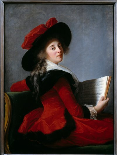 Portret baronowej Crussol. Obraz Marie Elisabeth Louise Vigee Le brun (lub Vigee-Lebrun lub Vigee Lebrun) (1755-1842) autorstwa Elisabeth Louise Vigee-Lebrun