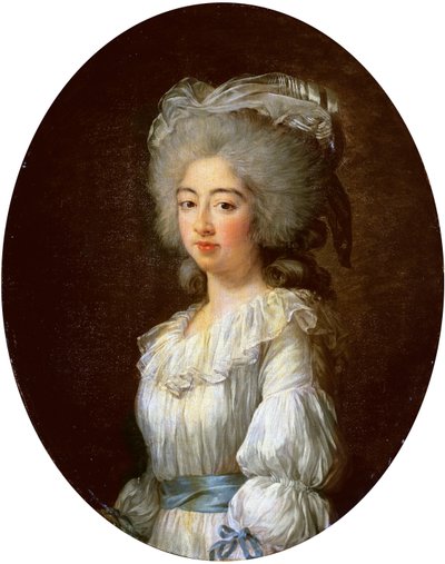 Portret Louise Marie Josephine, hrabiny Prowansji, późniejszej królowej Francji autorstwa Elisabeth Louise Vigee-Lebrun