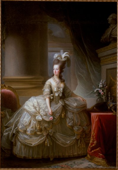 Portret królowej Francji Marii Antoniny autorstwa Elisabeth Louise Vigee Lebrun