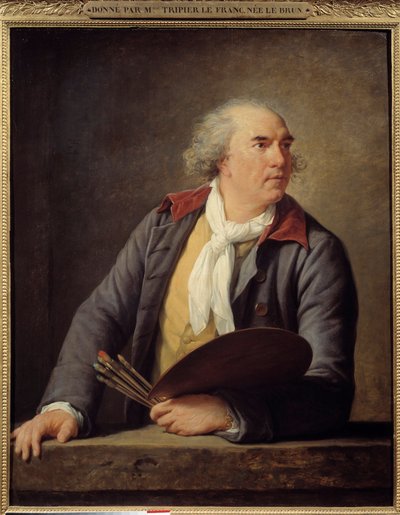 Portret malarza Huberta Roberta (1733-1808). Obraz Marie Elisabeth Louise Vigee Le brun (lub Vigee-Lebrun lub Vigee Lebrun) (1755-1842) autorstwa Elisabeth Louise Vigee-Lebrun