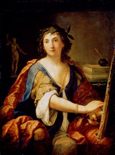 Autoportret Alegoria Malarstwa, 1658 autorstwa Elisabetta Sirani