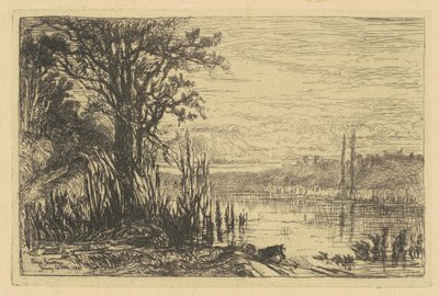 Staw w Cernay-la-Ville autorstwa Eliza Pratt Greatorex