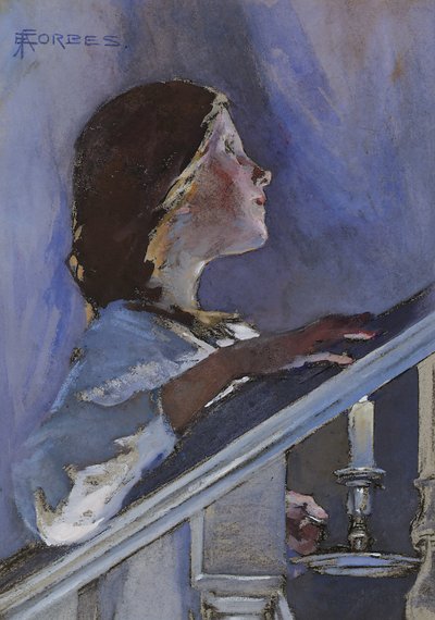 Dobranoc, ok. 1890 autorstwa Elizabeth Adela Stanhope Forbes