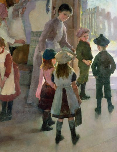 Szkoła nie ma, 1889 (szczegóły 77650) autorstwa Elizabeth Adela Stanhope Forbes