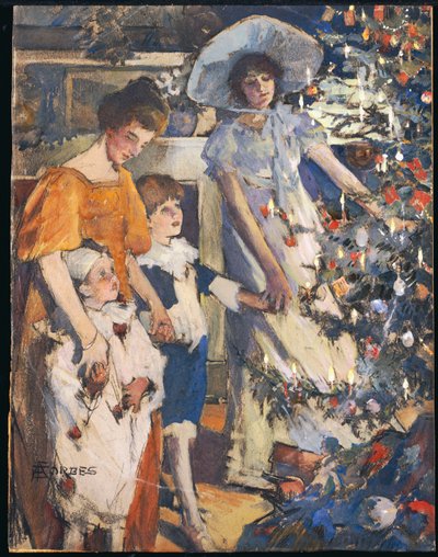 Choinka autorstwa Elizabeth Adela Stanhope Forbes