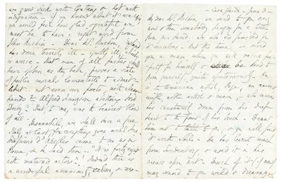 Autograf listu do Johna Ruskina, Casa Giudi, Florencja, 3 czerwca 1859 r. autorstwa Elizabeth Browning