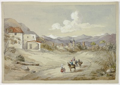 Albenga na drodze Corniche (przybrzeżnej) autorstwa Elizabeth Murray