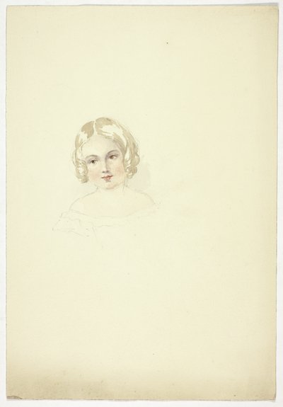 Portret głowy młodej dziewczyny autorstwa Elizabeth Murray