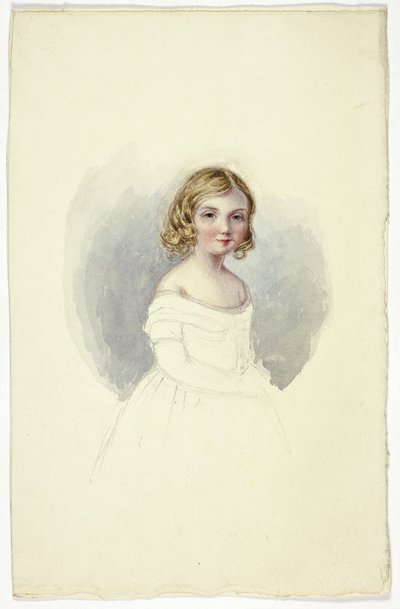 Portret młodej dziewczyny w sukni bez ramion autorstwa Elizabeth Murray